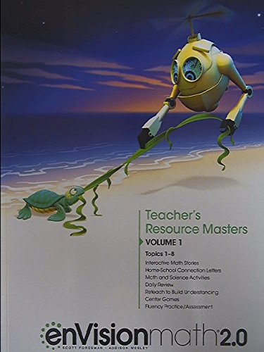 Stock image for enVision Math 2.0, Grade K, Teacher's Resource Masters, Volume 1, Topics 1-8, 9780328893164, 0328893161, 2017 for sale by ThriftBooks-Atlanta