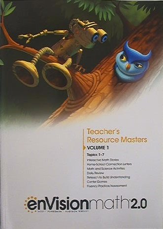 Stock image for enVision Math 2.0: Teacher's Resource Masters, Grade 1 Volume 1, Topics 1-7, 9780328893188, 0328893188, Copyright 2017 for sale by BooksRun