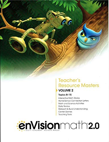 Stock image for enVision Math 2.0, Grade 1, Volume 2, Topics 8-15, Teacher's Resource Masters, 9780328893195, 0328893196, 2017 for sale by BooksRun