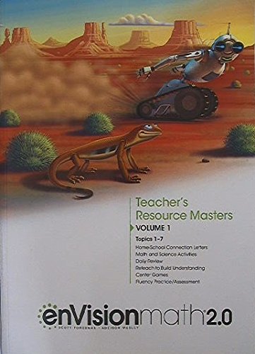 9780328893249: enVision Math 2.0, Teacher's Resource Masters, Grade 4, Volume 1, Topics 1-7, 2017