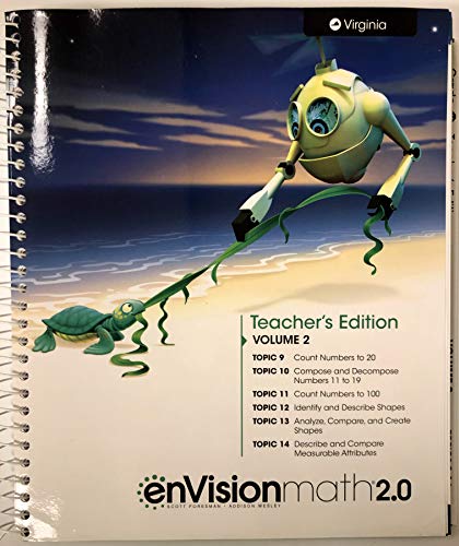 9780328968404: Envision Math 2.0, Virginia Teacher's Edition, Grade K , Vol. 2 (Topics 9-14)