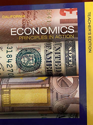 Imagen de archivo de California Economics Principles in Action Teachers Edition a la venta por Goodwill Southern California