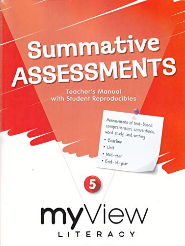 Imagen de archivo de myView Literacy Summative Assessments (Grade 5) a la venta por Booksaver4world