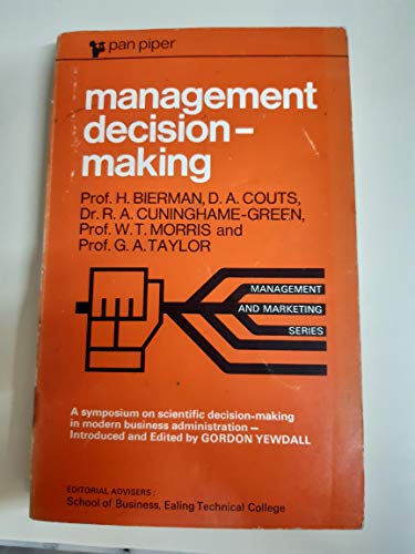 Beispielbild fr Management Decision Making (Management & Marketing) zum Verkauf von AwesomeBooks