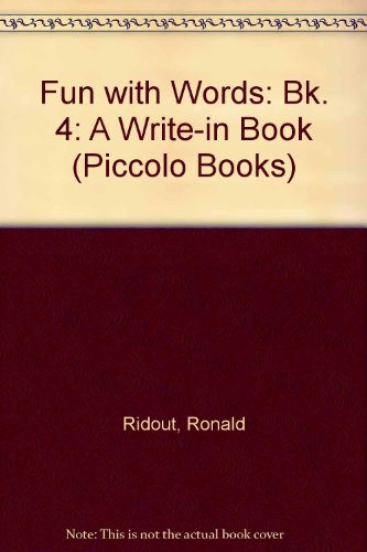 Fun with Words (A Piccolo Original) (9780330245630) by Ridout, Ronald