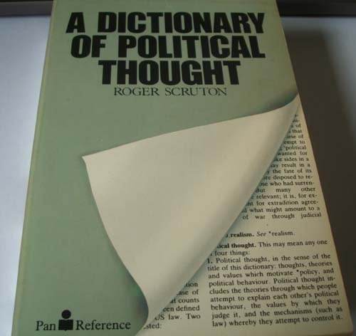 9780330280990: A Dictionary of Political Thought (Pan reference)
