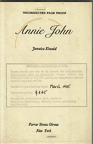 9780330288378: Annie John (Picador Books)