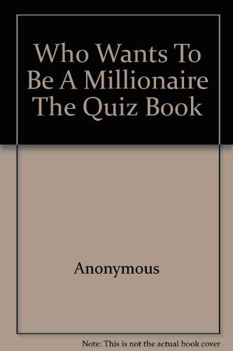 9780330362405: Who Wants To Be A Millionaire The Quiz Book