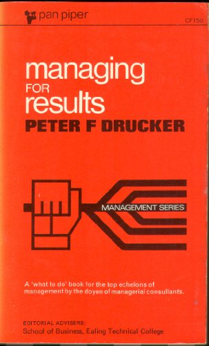Imagen de archivo de Managing for Results a la venta por Better World Books