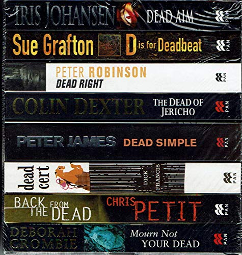 Stock image for Dead Again boxed set: Dead Aim - Johansen; D is for Deadbeat - Grafton; Dead Right - Robinson; The Dead of Jericho - Baxter; Dead Simple - James; Dead Cert - Francis; Back from the Dead - Petit; Mourn Not Your Dead - Crombie for sale by Revaluation Books