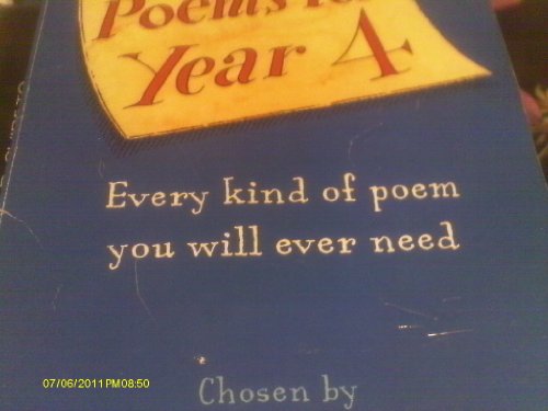 Stock image for Poems for Year 4 for sale by ThriftBooks-Dallas