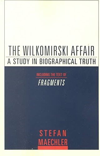 Beispielbild fr The Wilkomirski Affair: A Study in Biographical Truth zum Verkauf von HALCYON BOOKS