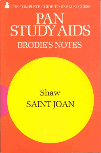 Stock image for Brodie's Notes on Saint Joan for sale by WorldofBooks