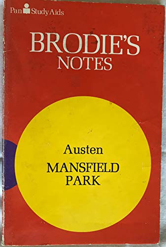 Imagen de archivo de Brodie's Notes on Jane Austen's "Mansfield Park" a la venta por WorldofBooks