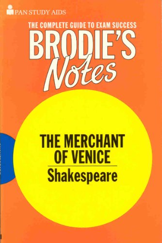 Beispielbild fr Brodie's Notes on William Shakespeare's "Merchant of Venice" (Pan study aids) zum Verkauf von WorldofBooks