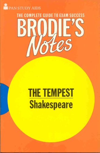 Stock image for Brodie's Notes on William Shakespeare's "Tempest" (Pan study aids) for sale by WorldofBooks