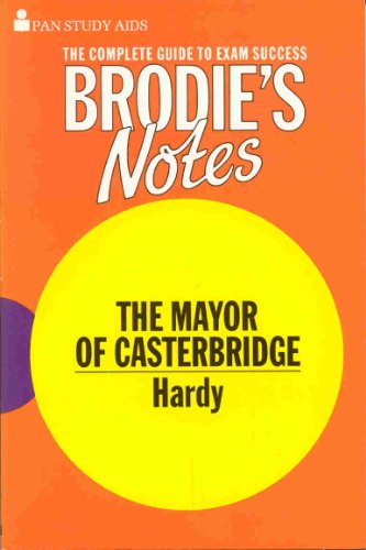 9780330502092: Brodie's Notes on Thomas Hardy's "Mayor of Casterbridge"