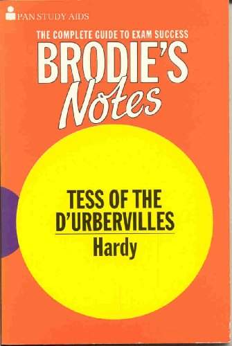 Brodie's Notes on Thomas Hardy's "Tess of the D'Urbervilles" (Pan Study Aids) (9780330502351) by Handley, Graham