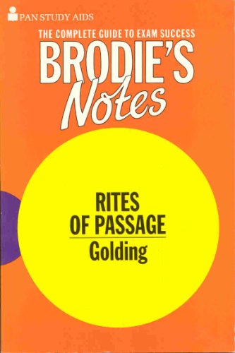 Beispielbild fr Brodie's Notes on William Golding's "Rites of Passage" zum Verkauf von WorldofBooks