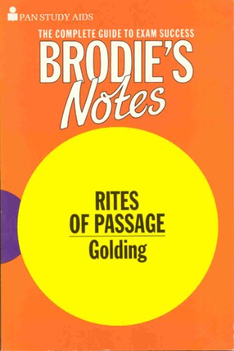9780330502658: Brodie's Notes on William Golding's " Rites of Passage "