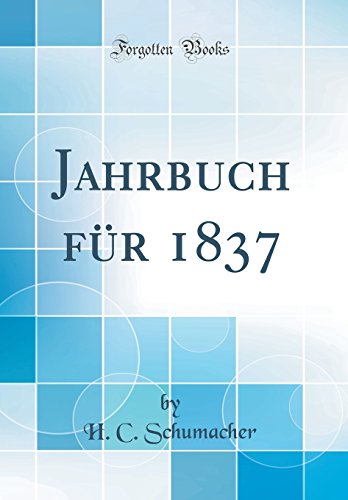 Beispielbild fr Jahrbuch fr 1837 (Classic Reprint) zum Verkauf von Buchpark