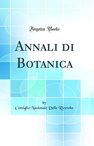 Stock image for Annali di Botanica Classic Reprint for sale by PBShop.store US