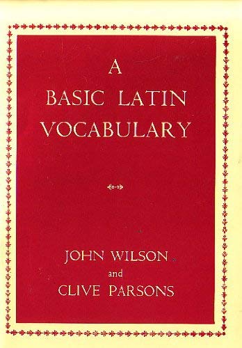 9780333009130: A Basic Latin Vocabulary