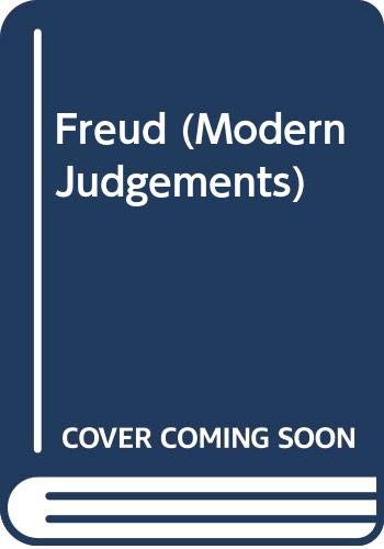 Stock image for Freud : Modern Judgements. [Selections of Critical Essays] for sale by G. & J. CHESTERS