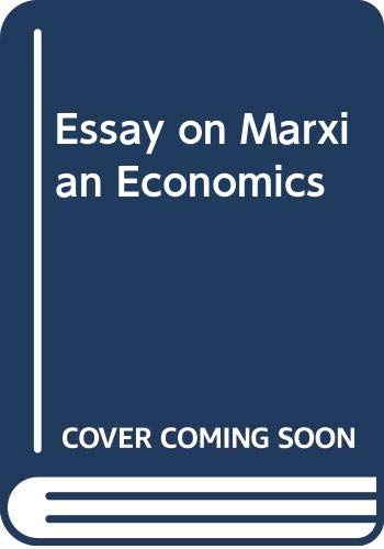 9780333020814: Essay on Marxian Economics