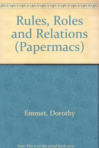 Beispielbild fr Rules, Roles and Relations (Papermacs) zum Verkauf von Buchpark