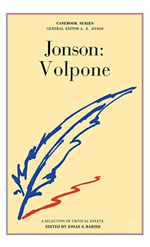 Stock image for Jonson: Volpone for sale by Better World Books