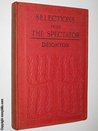 9780333032688: Selections from the " Spectator " (English Classics)