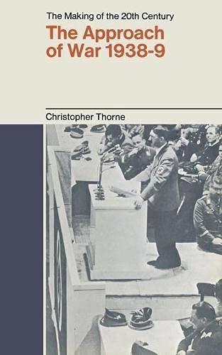 Imagen de archivo de Approach of War, 1938-39 a la venta por Better World Books