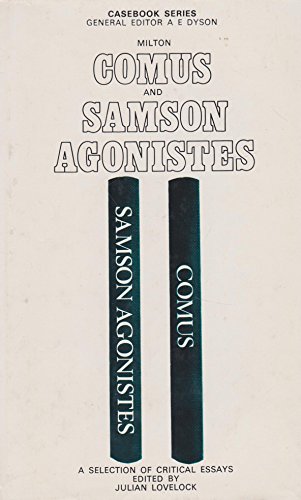 Imagen de archivo de Milton's "Comus" and "Samson Agonistes" (Casebook) a la venta por Anybook.com