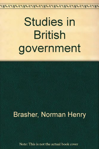 Stock image for Studies in British Government for sale by Anybook.com