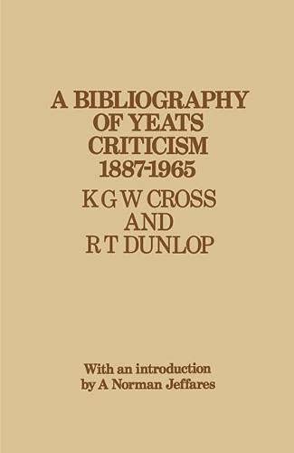 9780333050088: Bibliography of Yeats Criticism, 1887-1965