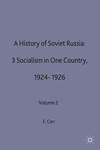 History of Soviet Russia: Socialism in One Country, 1924-26 Pt.3 (9780333071618) by Edward Hallett Carr