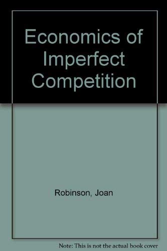 9780333083628: Economics of Imperfect Competition