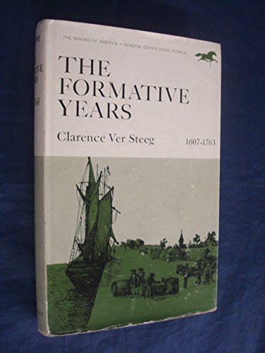 9780333087664: The Formative Years 1607 - 1763