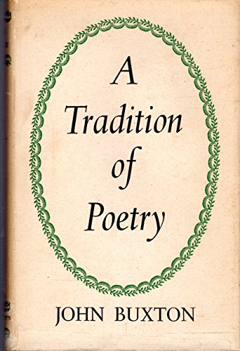 Beispielbild fr A Tradition of Poetry zum Verkauf von Better World Books