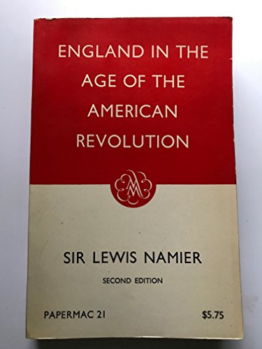 9780333092781: England in the Age of the American Revolution (Papermacs S.)