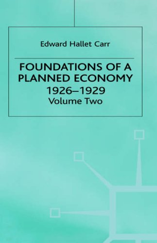 9780333111338: A History of Soviet Russia: 4 Foundations of a Planned Economy,1926-1929: Volume 2 (Studies in Russia and East Europe)