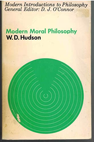 Stock image for Modern Moral Philosophy (Modern Introductions to Philosophy) for sale by Redux Books