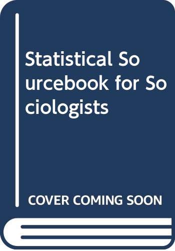 Beispielbild fr A Statistical Source-Book for Sociologists zum Verkauf von PsychoBabel & Skoob Books