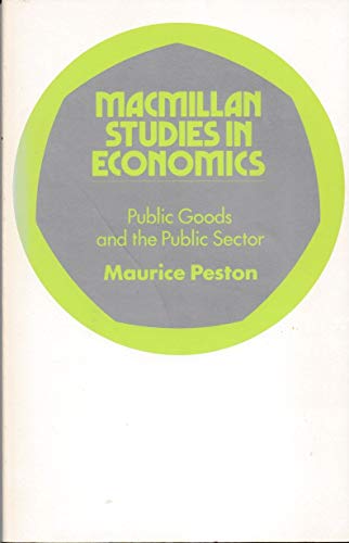 Stock image for Public Goods and the Public Sector for sale by Shadow Books