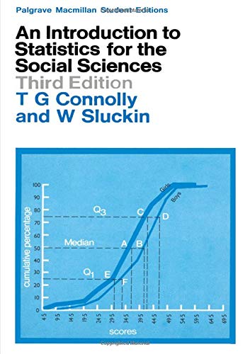 9780333126578: An introduction to statistics for the social sciences, (Macmillan student editions)