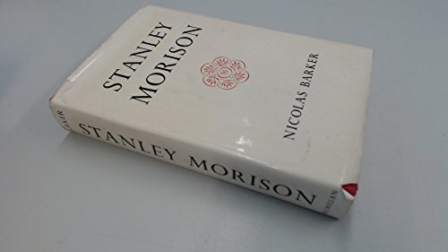 Imagen de archivo de Stanley Morison a la venta por Better World Books