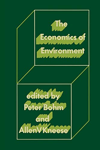 Stock image for The Economics of Environment : Papers from Four Nations for sale by Better World Books