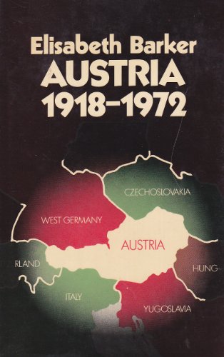 Beispielbild fr Austria, 1918-72 zum Verkauf von AwesomeBooks