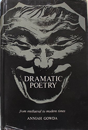 9780333148273: Dramatic Poetry from Mediaeval to Modern Times
